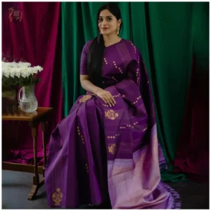 Experience Royal Elegance with Banarasi Soft Silk Saree featuring Silver Zari Weaving